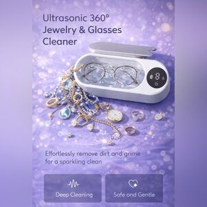 Ultrasonic Jewelry and Glasses Cleaner with Digital Display